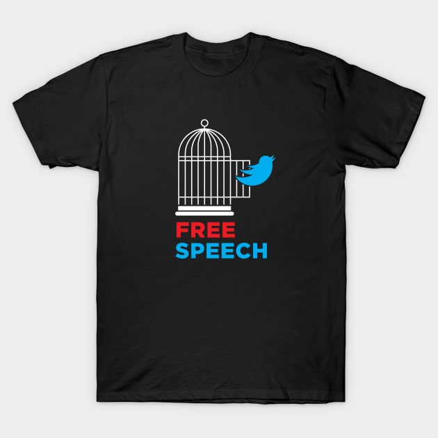 Support Free Speech T-Shirt by Retron